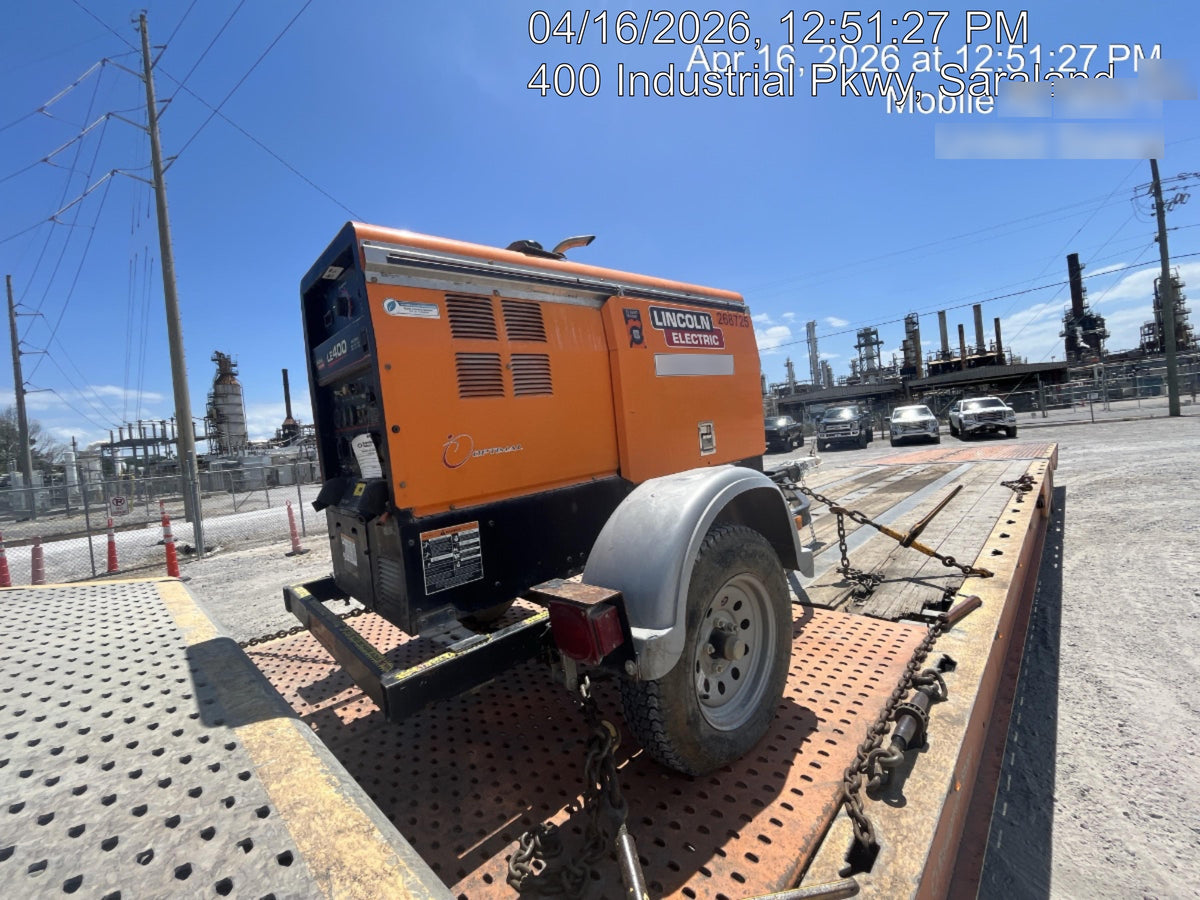 2022 Lincoln Electric LE400 Kubota V1505, Trlr, Cable Rack, Light Kit, ES Decals, T3