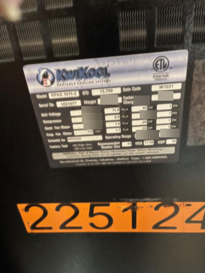 2022 KWIKOOL KPAC1411-2
