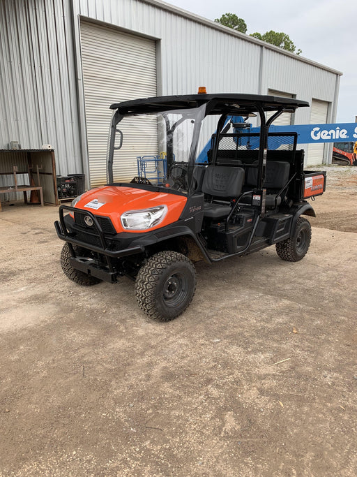 Kubota RTV-X1140W-H 4wd Utility Cart, 4 Seat, Diesel, LED Strobe, Windshield Tempered Glass, Plastic Canopy, Wire Harness Kit, Backup Alarm