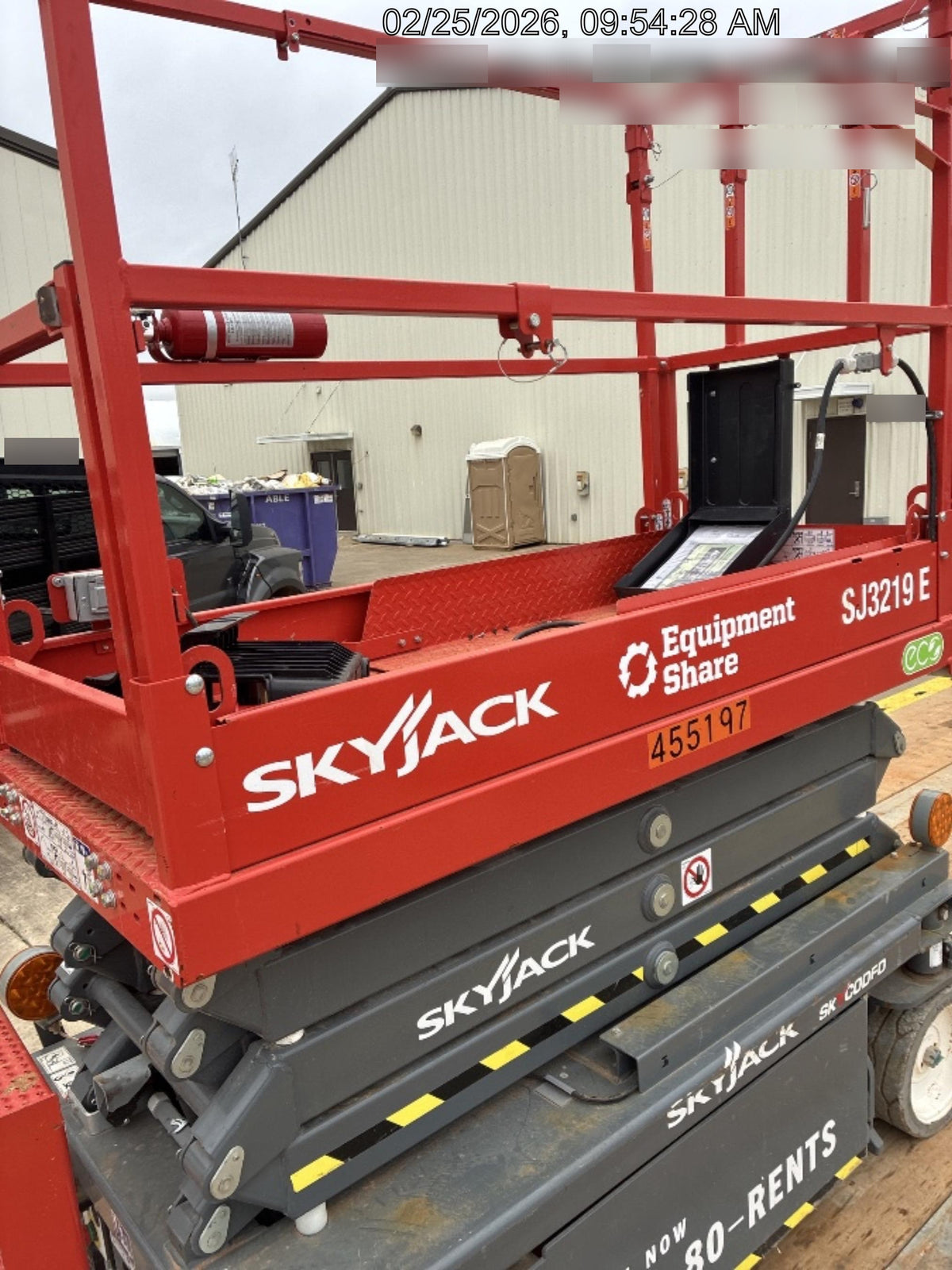 2024 Skyjack SJ3219 Electric Drive, Sld NM Tires, DBcns, RFRails, Power to Platform, T3 + Access Control