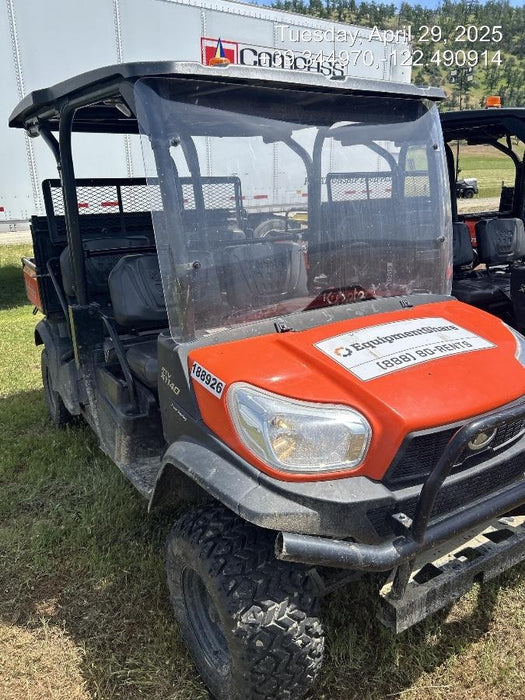 2021 Kubota RTV-X1140W-H Plastic Canopy, Windshield Acrylic Clear, LED Strobe Light, Wire Harness Kit, Back up Alarm