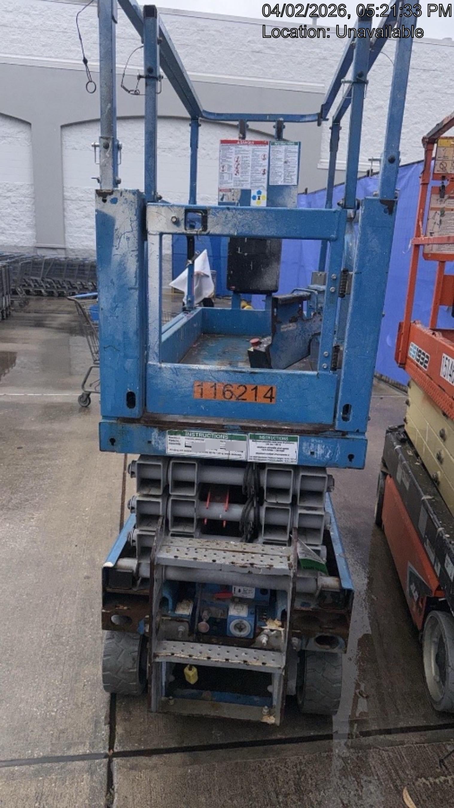 2020 Genie GS-1930 Solid Non Marking Tires, Beacon, Folding rails with half height swing gate