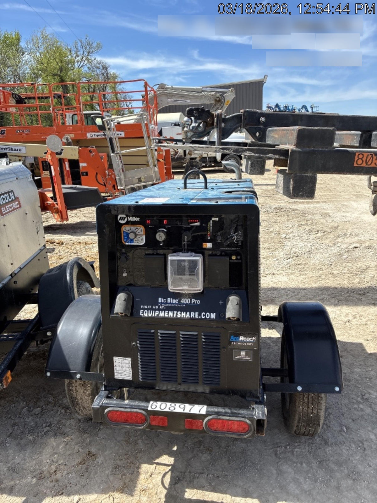 2025 MILLER ELECTRIC BIG BLUE 400