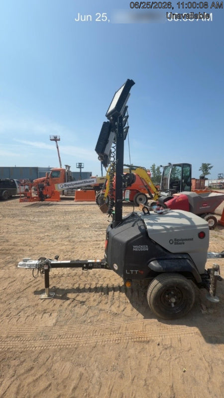 2024 Wacker Neuson LTT4 Diesel, Kohler KDW702, Deep Sea Controller, Auto Start, LED 320W, Bypass Outlet, T3