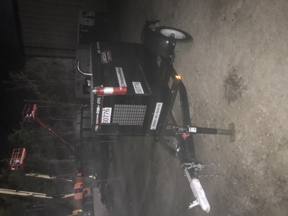 2019 Lincoln Electric Vantage 322 Welder Ready-Pak 3, Two wheel trailer, Fender and Light kit, Cable Rack