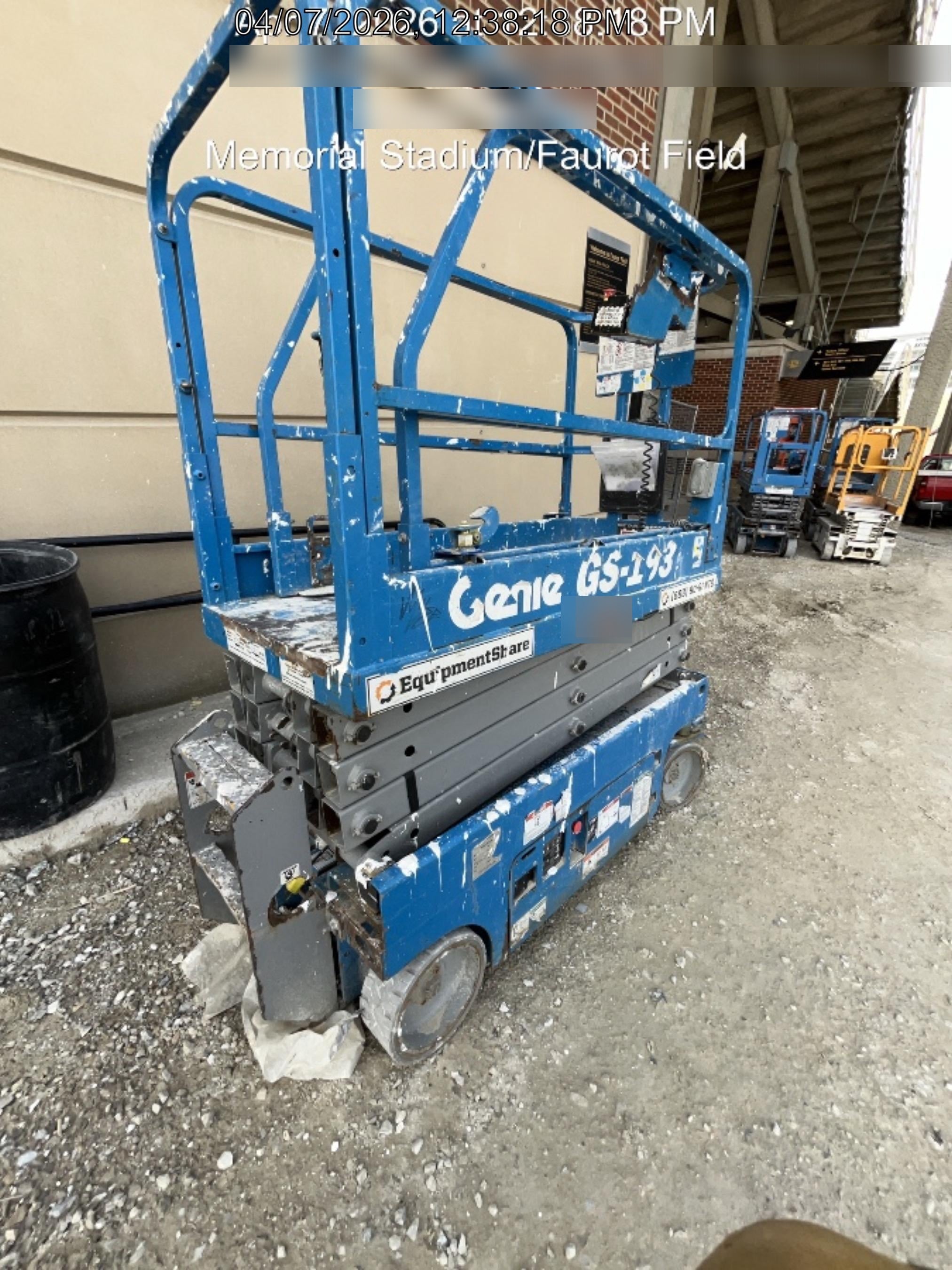 2016 Genie GS-1930 Standard Rental Specs