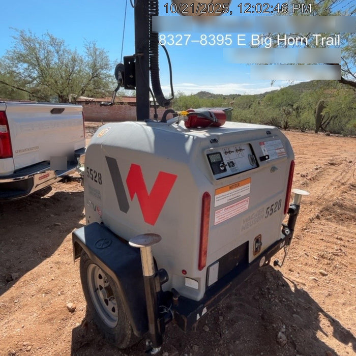 2017 Wacker Neuson LTV6L-MH Wacker Neuson 6 kW Towable Light Generator