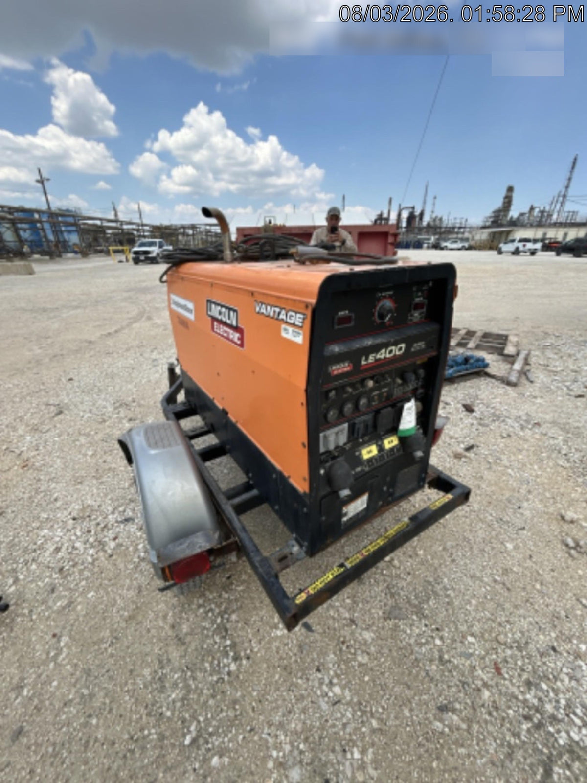 2022 Lincoln Electric LE400 Kubota V1505, Trlr, Cable Rack, Light Kit, ES Decals, T3