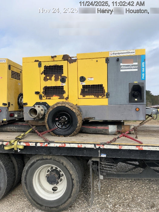 2020 ATLAS COPCO PAS 150 HF CS Enclosed