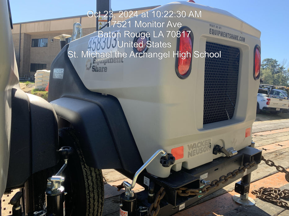 2024 Wacker Neuson LTT4 Diesel, Kohler KDW702, Deep Sea Controller, Auto Start, LED 320W, Bypass Outlet, T3