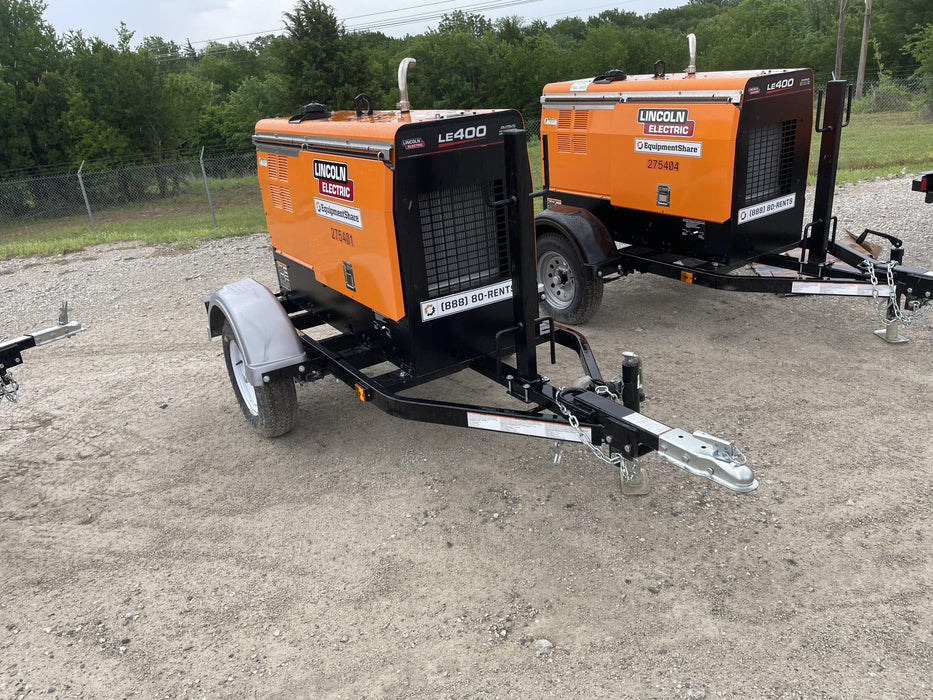 2022 Lincoln Electric LE400 Kubota V1505, Trlr, Cable Rack, Light Kit, ES Decals, T3