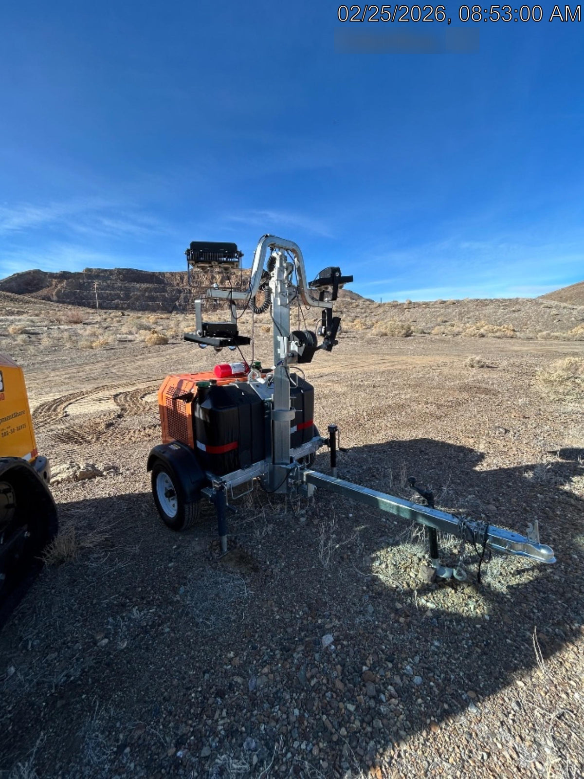 2024 Wanco WLTT-4MM4K Diesel, Deep Sea Controller, Shore Power Plug, Auto Start, (4) 350W LED Floodlights, 4kW Generator, 60 Gal Fuel Tank, 2" Ball, T3