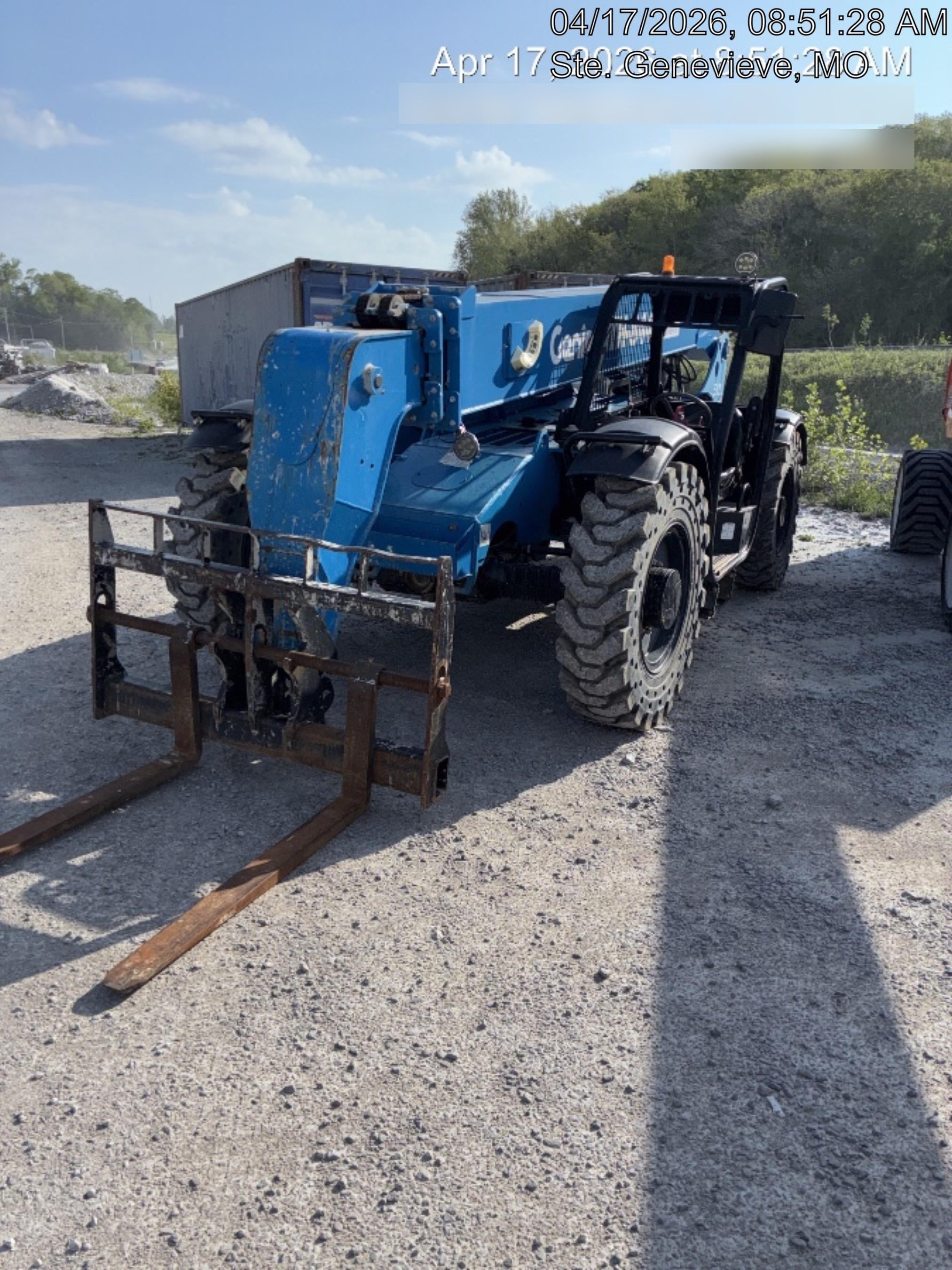 2017 Genie GTH-844 Genie GTH-844, Solid Tires, 60" carriage/forks, Open ROPS, Work Lights