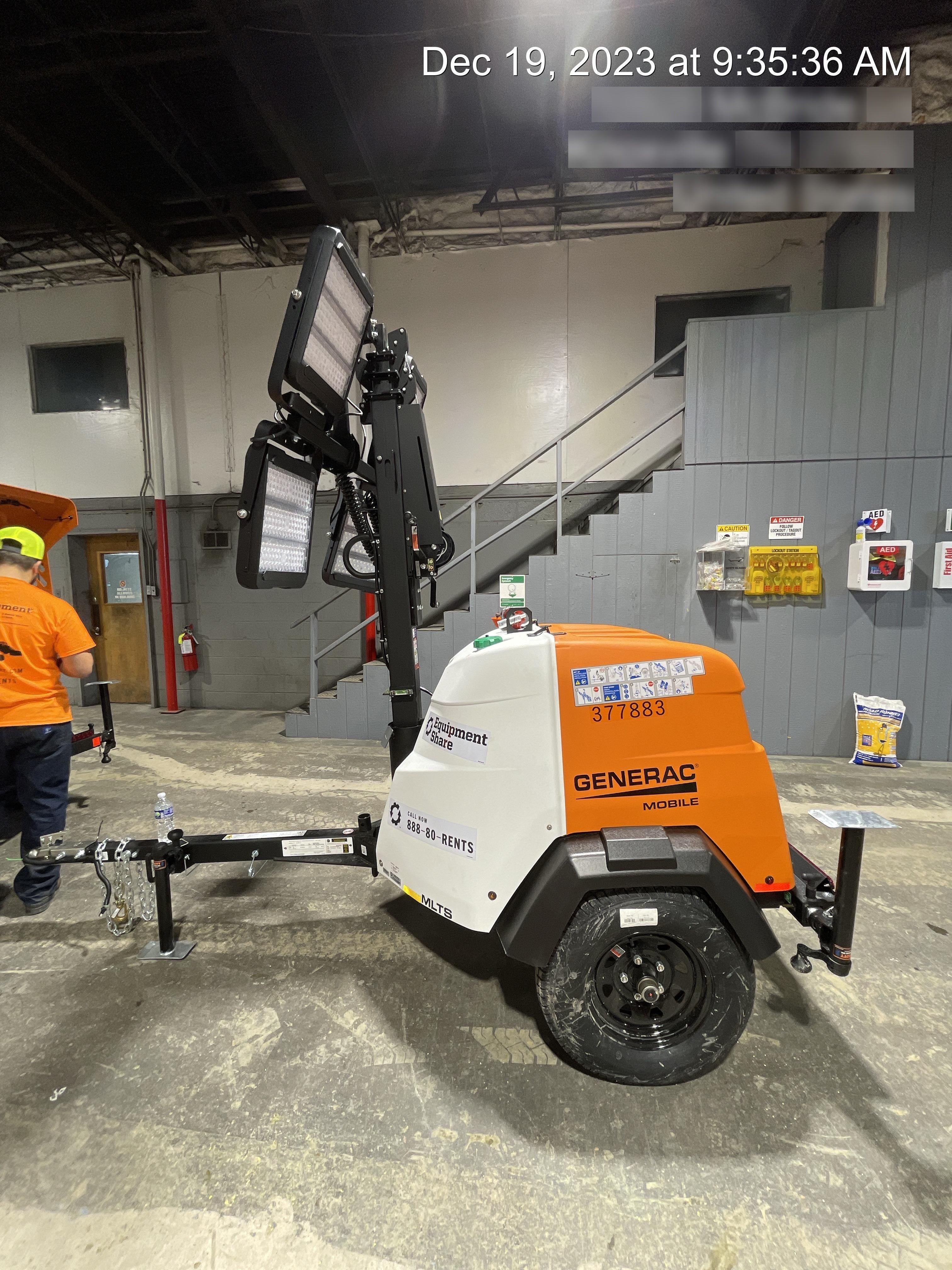 2023 Generac MLT2 Diesel, Flex Switch 120V Input, Powerzone Controller, 
(4) 320W LED Lights, 4kW Generator, 39.9 Gal Fuel Tank, 2" Ball, T3