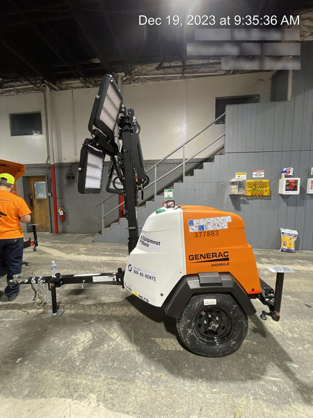 2023 Generac MLT2 Diesel, Flex Switch 120V Input, Powerzone Controller, 
(4) 320W LED Lights, 4kW Generator, 39.9 Gal Fuel Tank, 2" Ball, T3