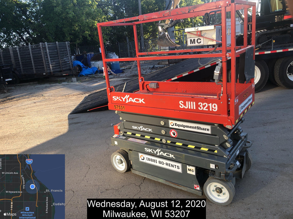 2016 Skyjack SJIII-3219 Standard Rental Specs