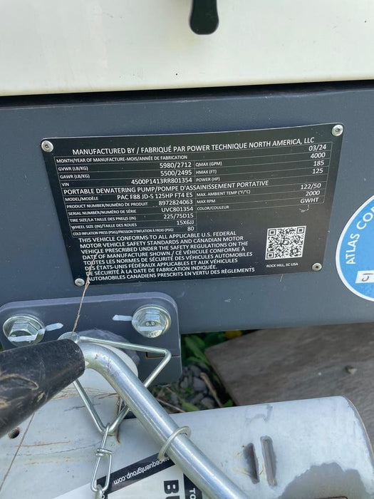 2024 ATLAS COPCO PAC F88 PD-S