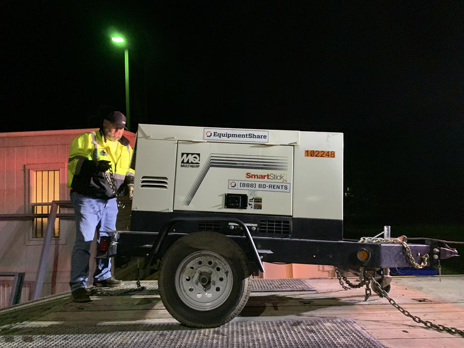 2020 Multiquip DLW400ESA4 400 amp Welder, 14kW, 120/240V, T4F Kubota, Trailer