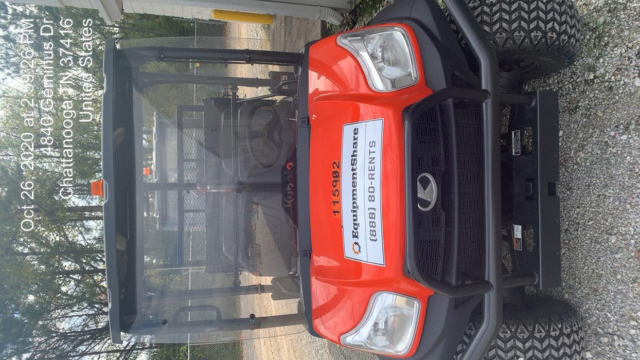 2020 Kubota RTV-X1140W-H 4WD, LED Strobe, Windshield Acrylic Clear, Plastic Canopy, Wire Harness Kit, Backup Alarm