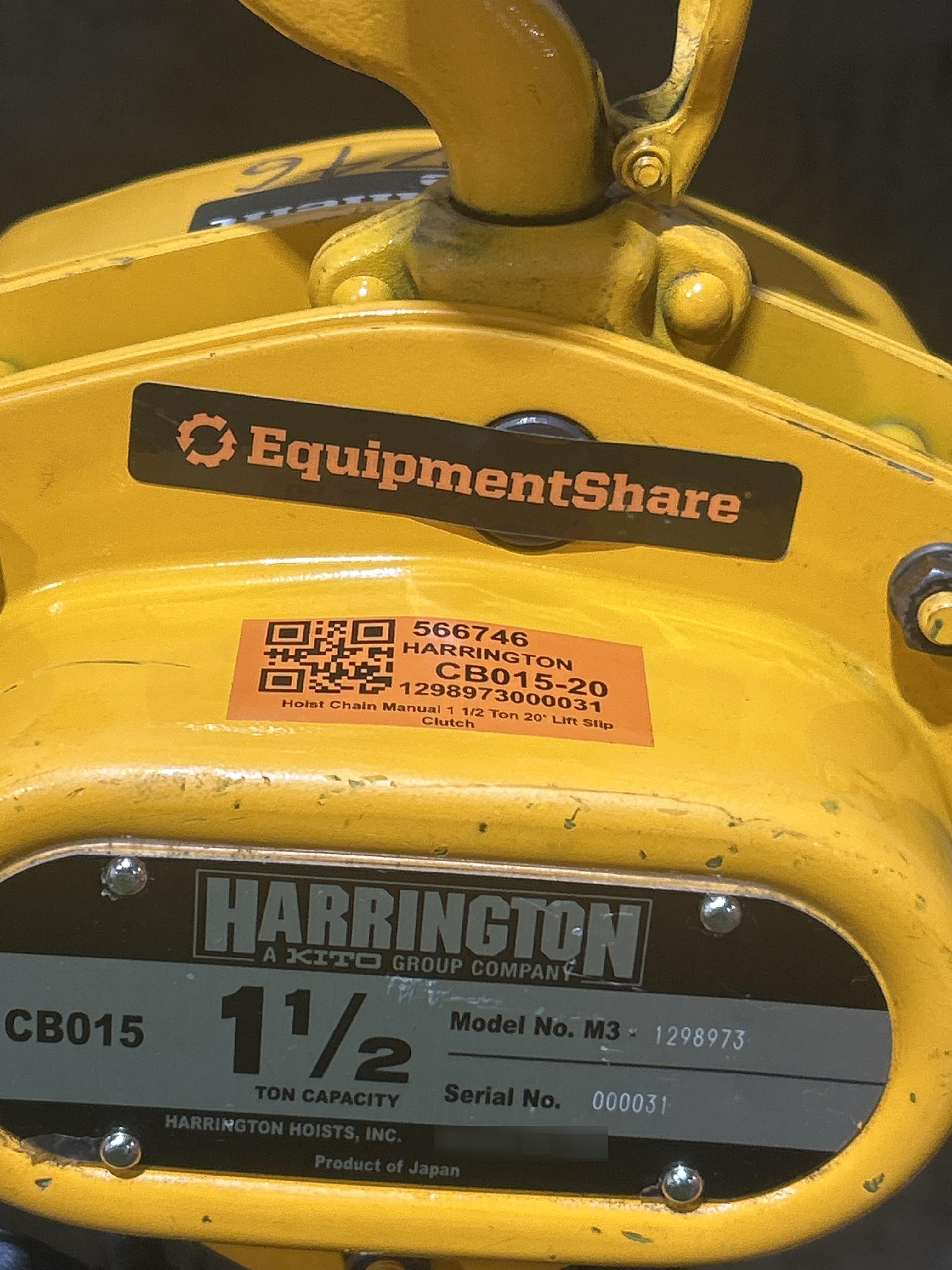 2025 HARRINGTON CB015-20
