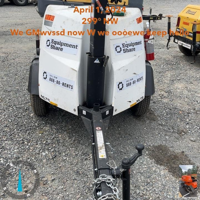 2023 Generac MLT2 Diesel, Flex Switch 120V Input, Powerzone Controller, (4) 320W LED Lights, 4kW Generator, 39.9 Gal Fuel Tank, 2" Ball, T3