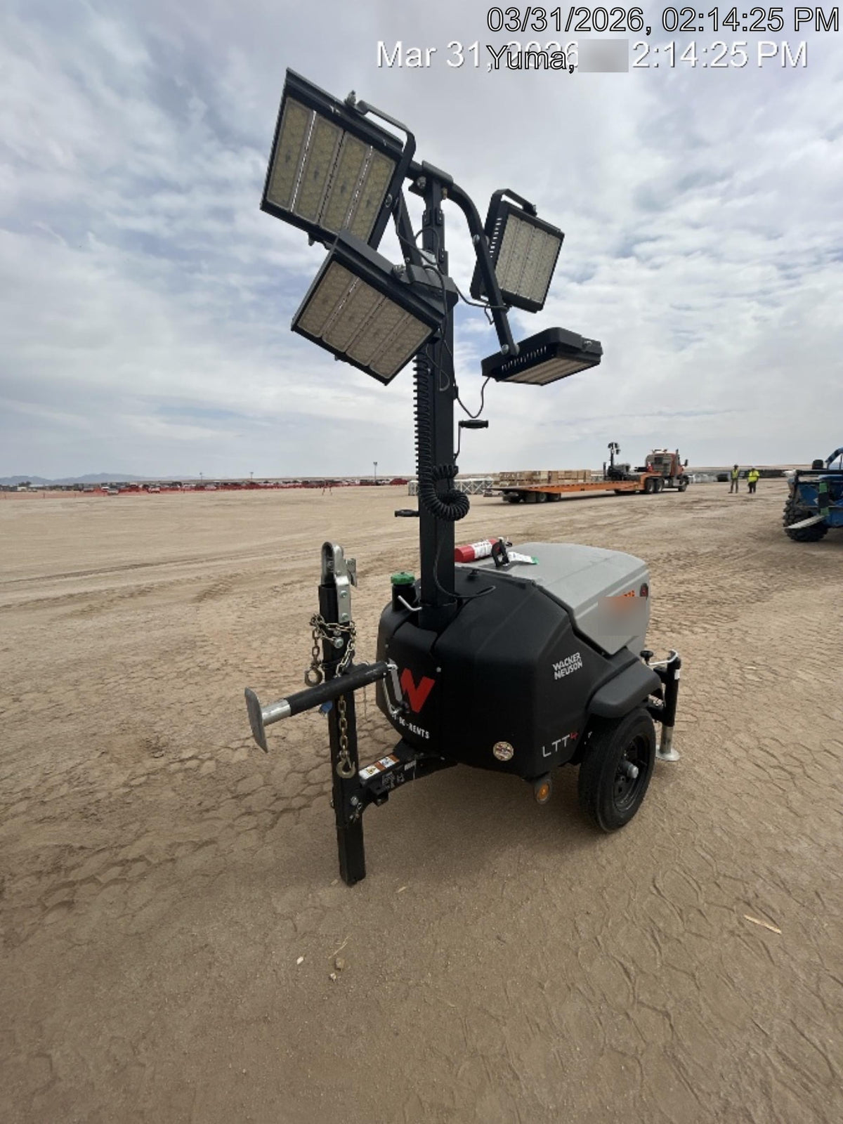 2024 Wacker Neuson LTT4 Diesel, Kohler KDW702, Deep Sea Controller, Auto Start, LED 320W, Bypass Outlet, T3