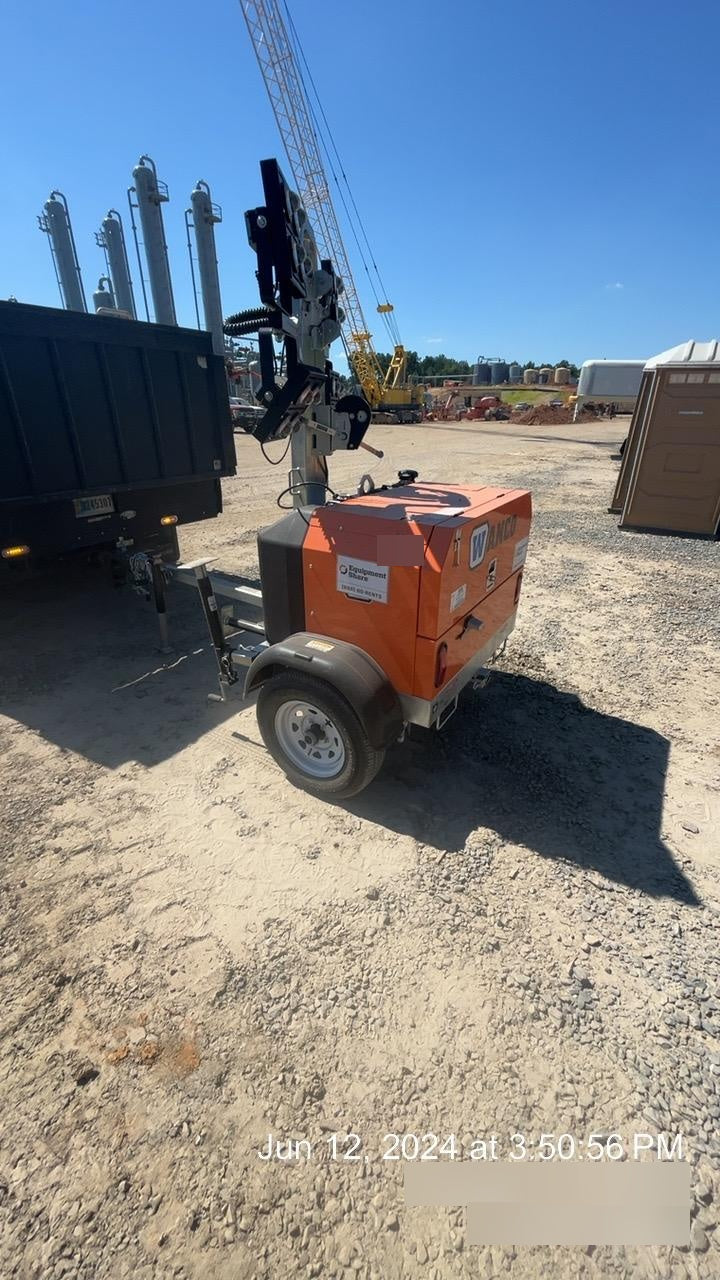 2024 Wanco WLTT-4MM4K Diesel, Deep Sea Controller, Shore Power Plug, Auto Start, (4) 350W LED Floodlights, 4kW Generator, 60 Gal Fuel Tank, 2" Ball, T3