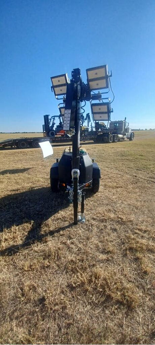 2022 Allmand NLV3GR (4) LED Light Fixture 350W, 23' Vertical Mast, 3kW Prime, Towable, ES Decals, T3