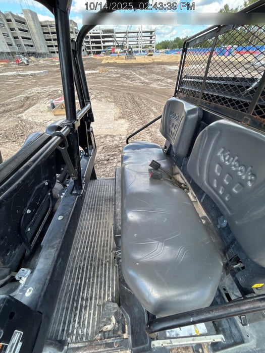 Kubota RTV-X1140W-H Kubota RTVX1140WH 4wd Utility Cart, LED Strobe, Windshield Tempered Glass, Plastic Canopy, Wire Harness Kit, Backup Alarm