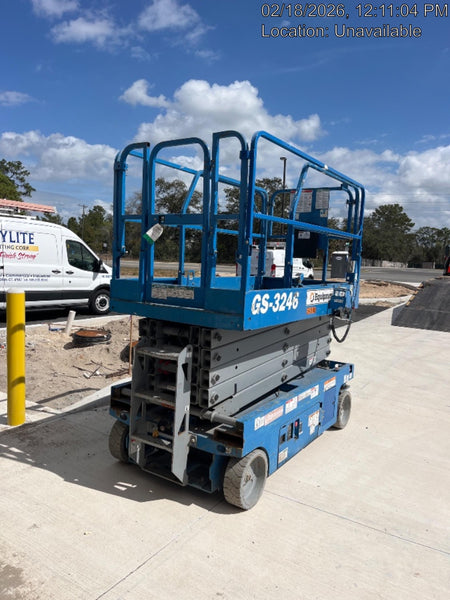 2019 Genie GS-3246 Folding rails with full height swing gate