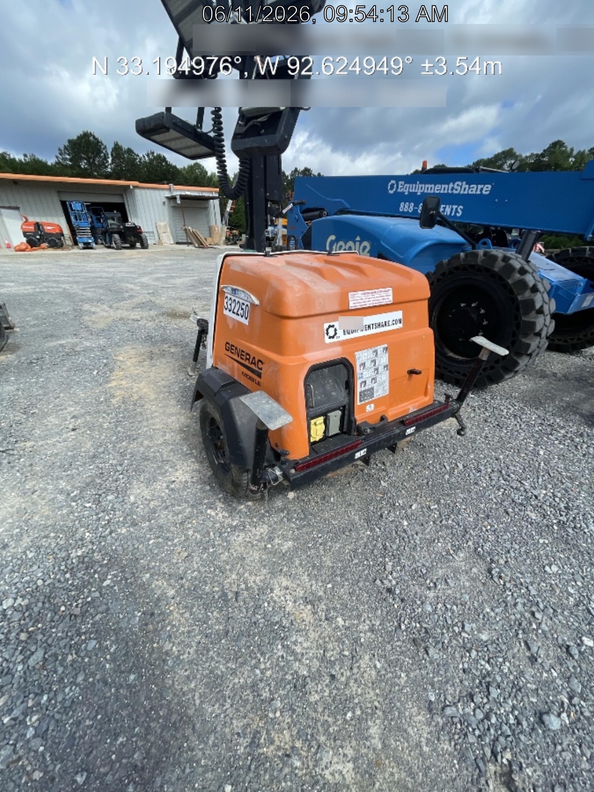 2023 Generac MLT2 Diesel, Flex Switch 120V Input, Powerzone Controller, (4) 320W LED Lights, 4kW Generator, 39.9 Gal Fuel Tank, 2" Ball, T3