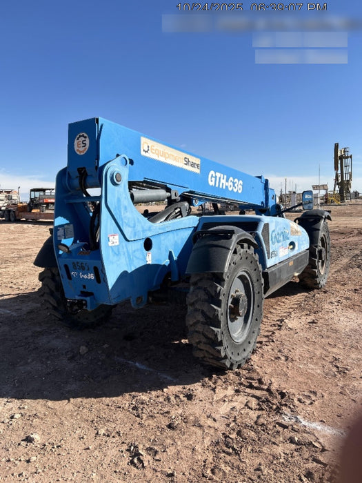 2018 Genie GTH-636 Genie GTH-636 w/Open ROPS, Solid Tires, Work Light/Beacon, 48" Carriage and Forks