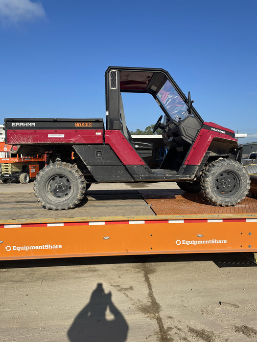 2021 Yanmar YU1000 Canopy, Steel Wheel, Poly WindShield, Beacon, Backup Alarm