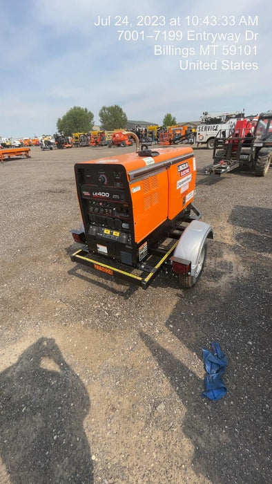 2022 Lincoln Electric LE400 Kubota V1505, Trlr, Cable Rack, Light Kit, ES Decals, T3