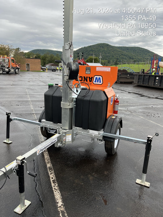 2024 Wanco WLTT-4MM4K Diesel, Deep Sea Controller, Shore Power Plug, Auto Start, (4) 350W LED Floodlights, 4kW Generator, 60 Gal Fuel Tank, 2" Ball, T3