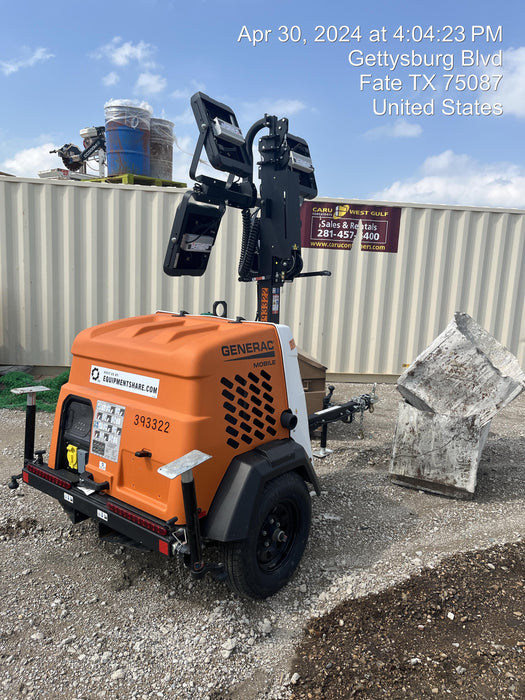 2024 Generac MLT2 Diesel, Flex Switch 120V Input, Powerzone Controller, 
(4) 320W LED Lights, 4kW Generator, 39.9 Gal Fuel Tank, 2" Ball, T3