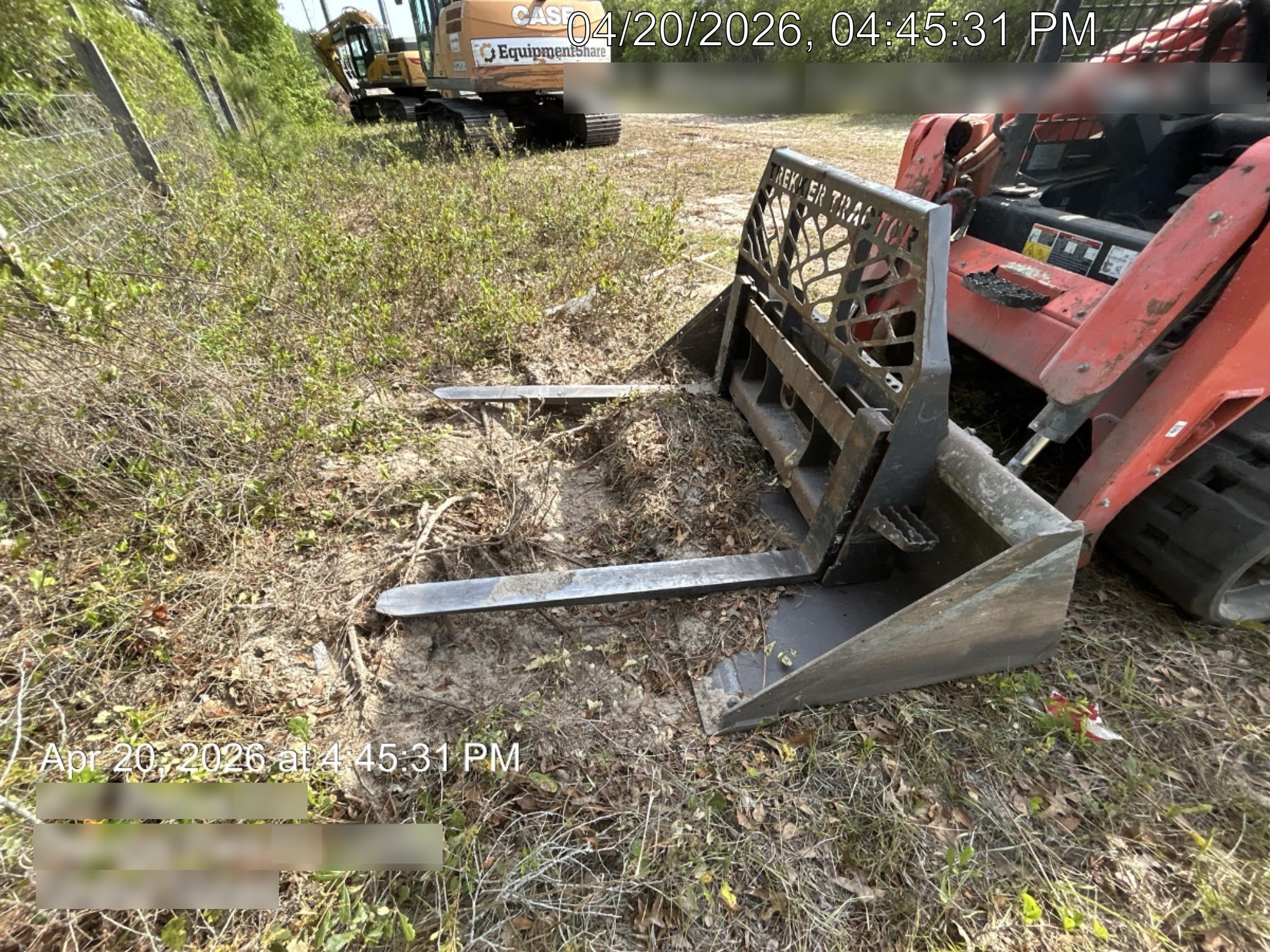 2017 BRADCO 48" Skid Loader Pallet Forks