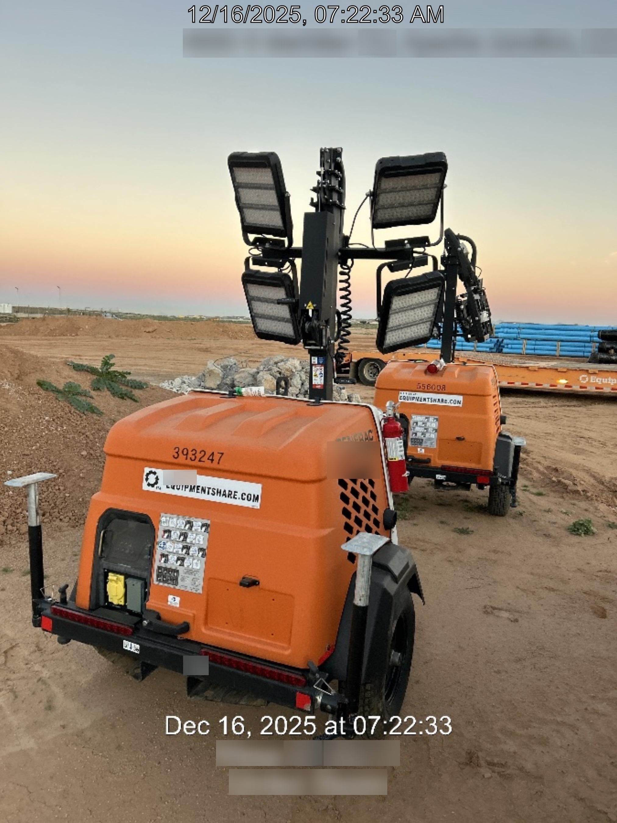 2024 Generac MLT2 Diesel, Flex Switch 120V Input, Powerzone Controller, 
(4) 320W LED Lights, 4kW Generator, 39.9 Gal Fuel Tank, 2" Ball, T3