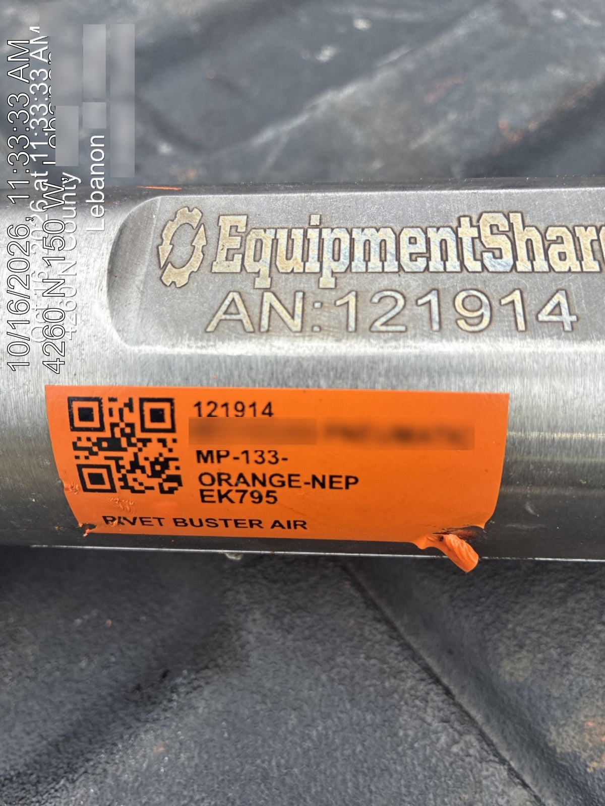 2020 MICHIGAN PNEUMATIC MP-133-ORANGE-NEP