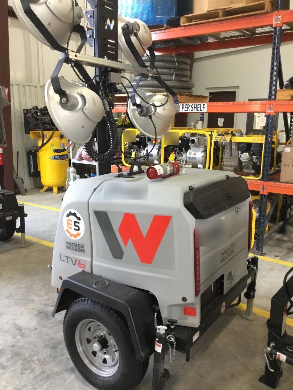 2018 Wacker Neuson LTV6L-MH LTV6L Mobile Light Tower w/Fuel Level Sensor Installed