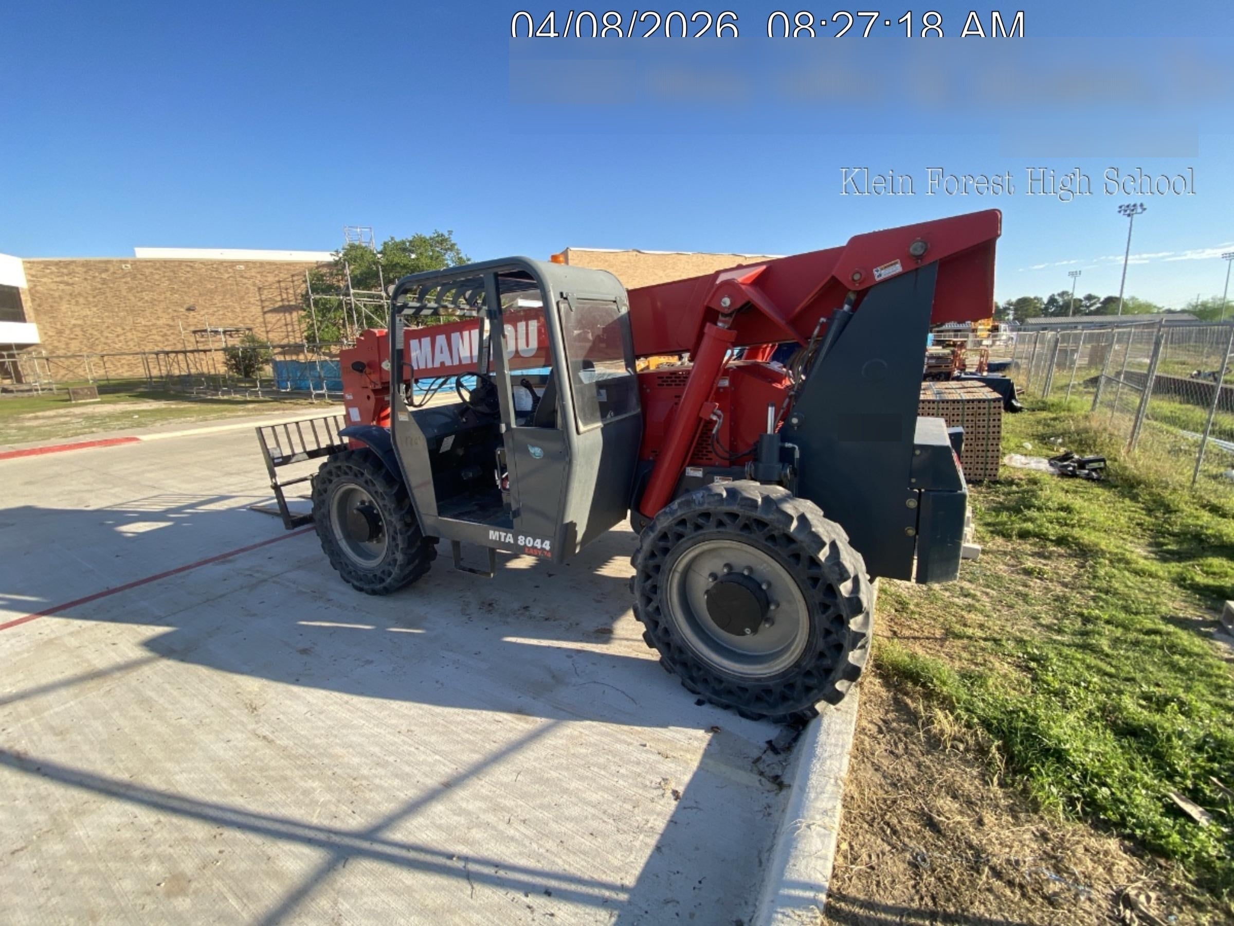 2019 Manitou MTA8044 MTA8044 - 74 HP T4, Canopy, Worklights/Strobe, Beacon, 66" Carriage, 48" Forks, Solid Tires, Lift Hook, Aux Hydraulics