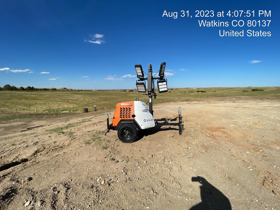 2023 Generac MLT2 Diesel, Flex Switch 120V Input, Powerzone Controller, (4) 320W LED Lights, 4kW Generator, 39.9 Gal Fuel Tank, 2" Ball, T3