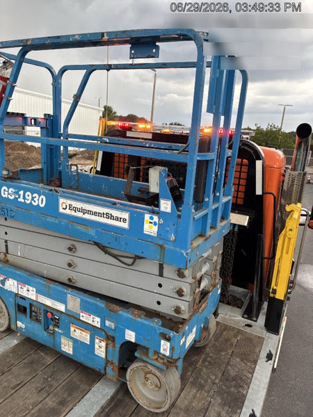 2020 Genie GS-1930 Solid Non Marking Tires, Beacon, Folding rails with half height swing gate