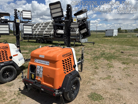 2024 Generac MLT2 Diesel, Flex Switch 120V Input, Powerzone Controller, 
(4) 320W LED Lights, 4kW Generator, 39.9 Gal Fuel Tank, 2" Ball, T3