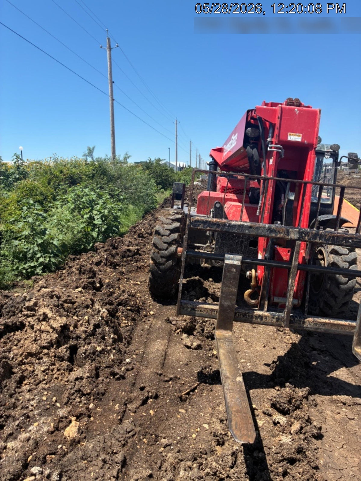 2019 Manitou MTA8044 74hp T4F, Cab/Heat/Air, Cab and Boom LED work lights, Auxiliary Hydraulics, Solid Tires, Amber strobe, Lift Hook 66" Carriage, 60" Forks