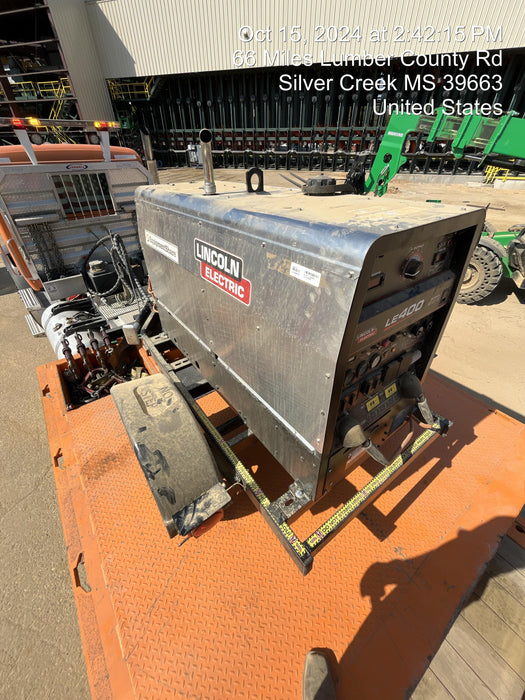 2024 Lincoln Electric LE400 Kubota V1505, Trlr, Cable Rack, Light Kit, ES Decals, T3