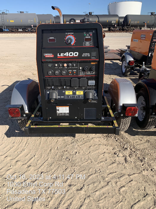 2022 Lincoln Electric LE400 Kubota V1505, Trlr, Cable Rack, Light Kit, ES Decals, T3