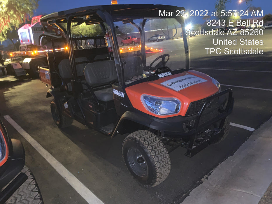 2022 Kubota RTV-X1140W-H Plastic Canopy, Windshield Acrylic Clear, LED Strobe Light, Wire Harness Kit, Back up Alarm