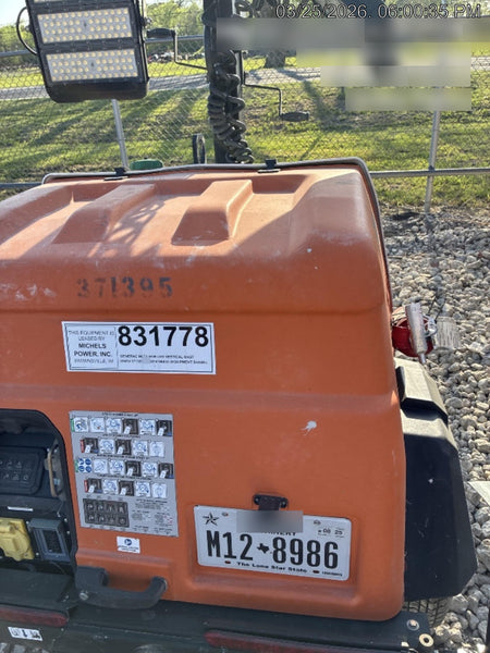 2023 Generac MLT2 Diesel, Flex Switch 120V Input, Powerzone Controller, 
(4) 320W LED Lights, 4kW Generator, 39.9 Gal Fuel Tank, 2" Ball, T3