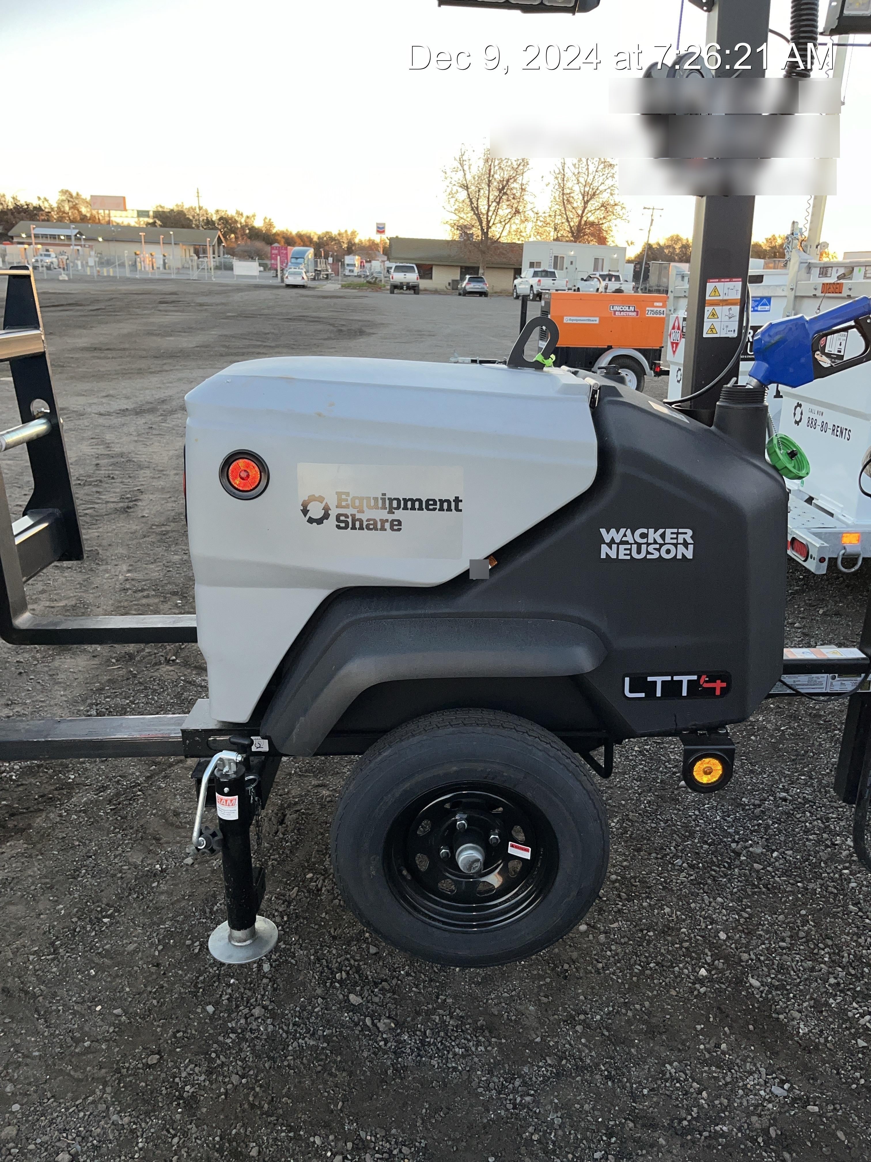 2024 Wacker Neuson LTT4 Diesel, Kohler KDW702, Deep Sea Controller, Auto Start, LED 320W, Bypass Outlet, T3